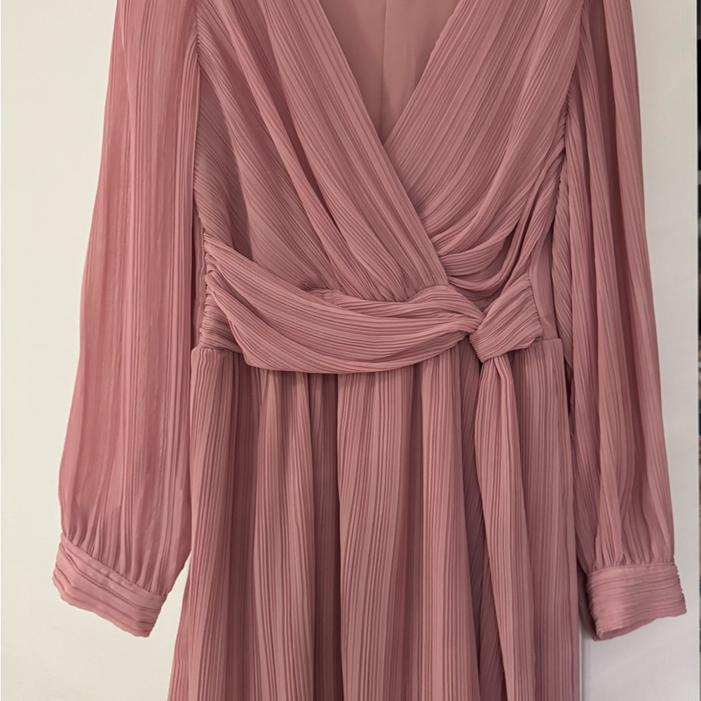Zara Blush Long Sleeve Dress